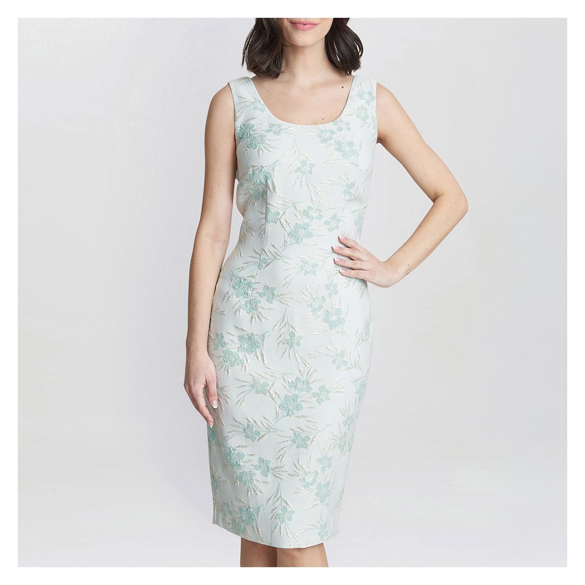 Eva Floral Jacquard Dress And Jacket