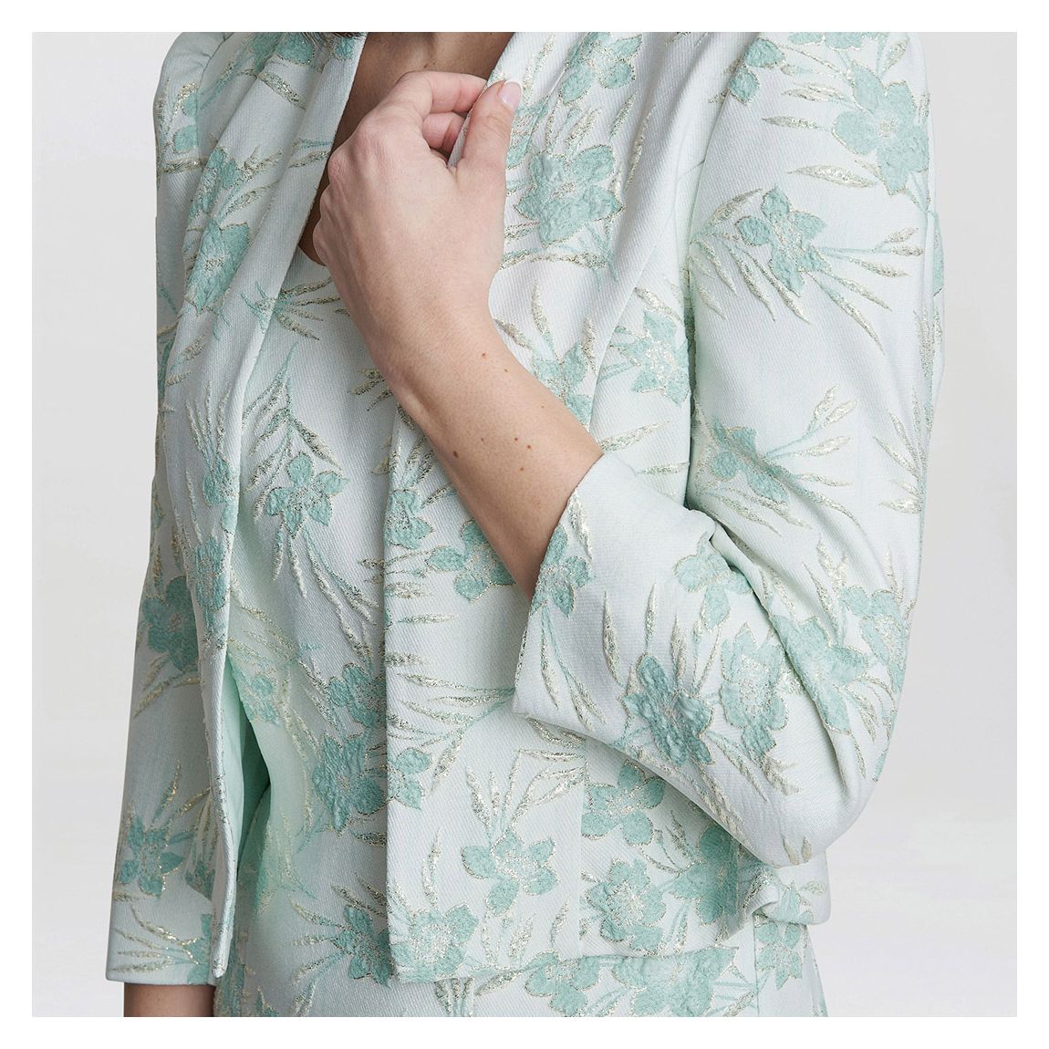 Eva Floral Jacquard Dress And Jacket