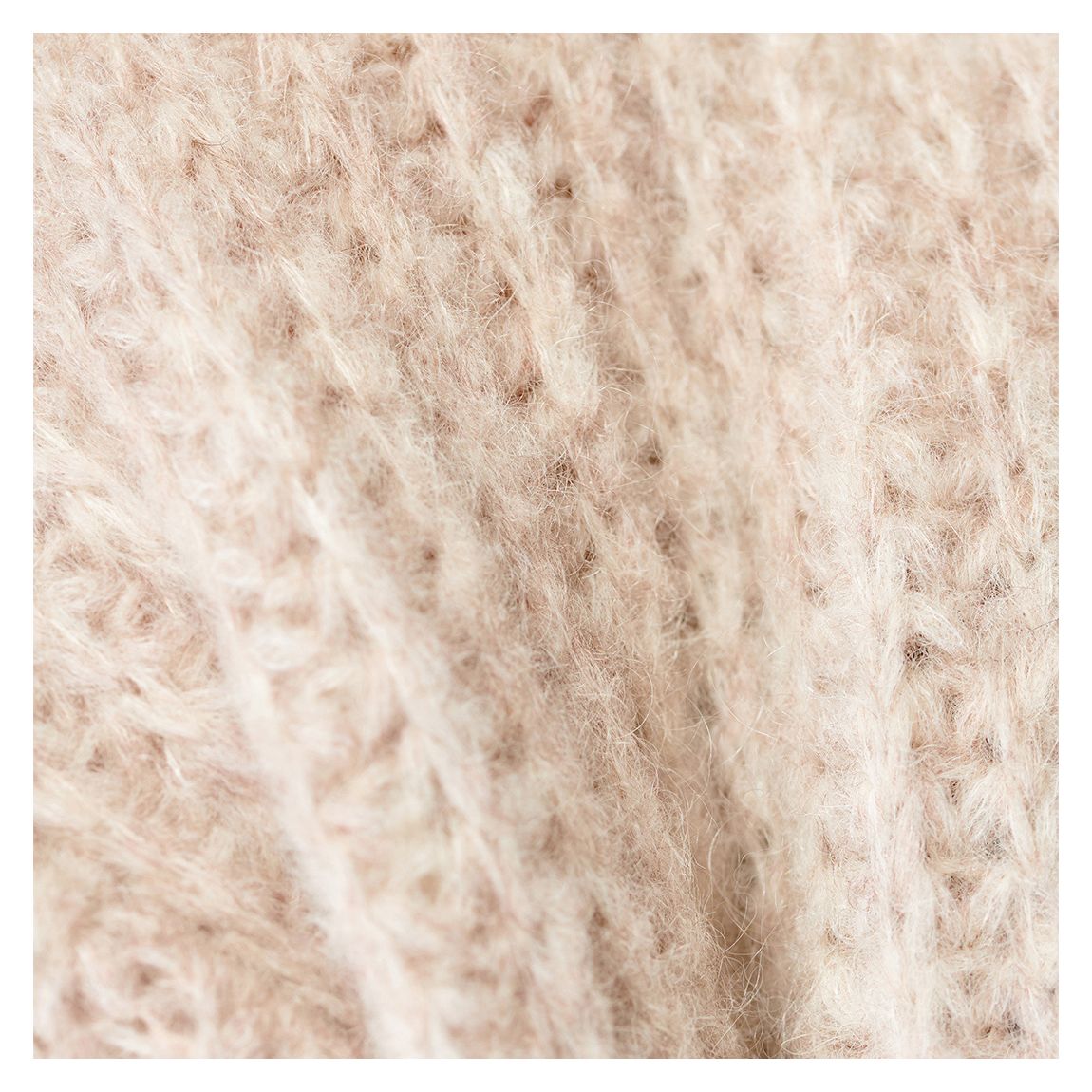 Pebble Beige Brushed Boucle Cardigan