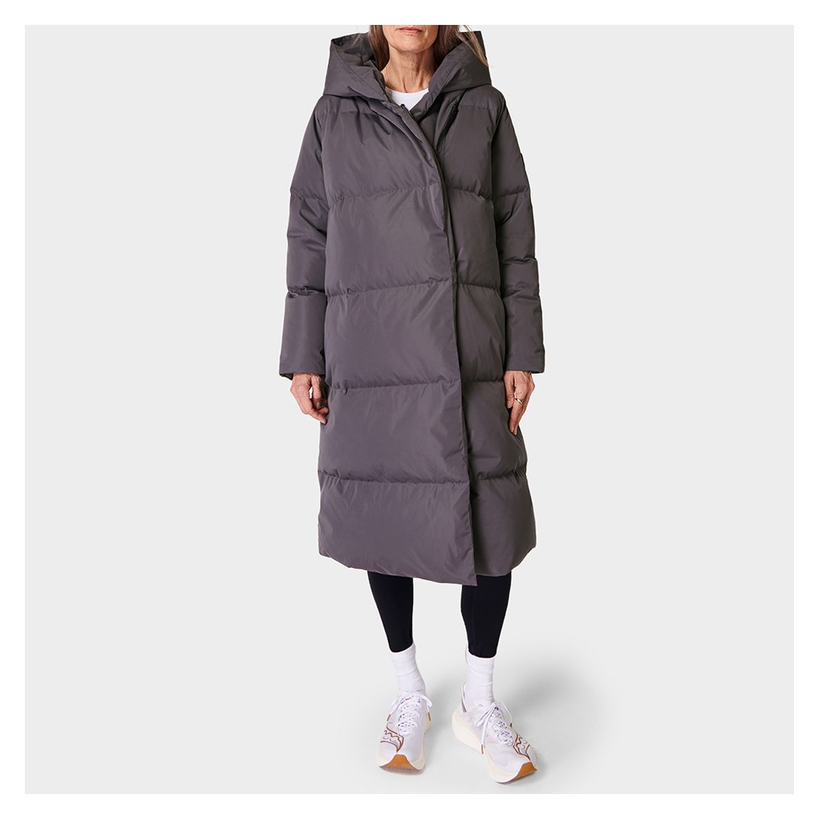 Urban Grey Cocoon Puffa Wrap Coat