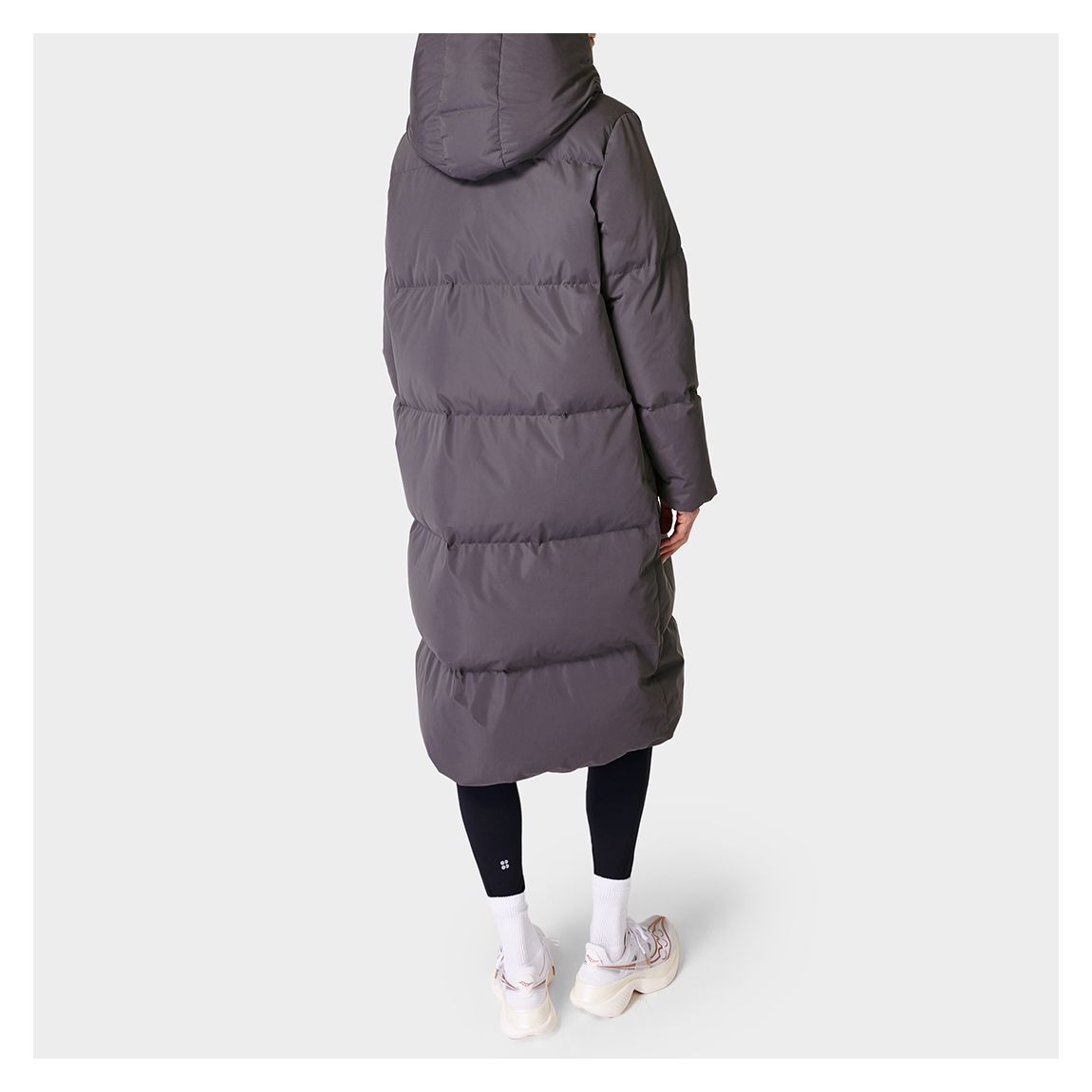 Urban Grey Cocoon Puffa Wrap Coat