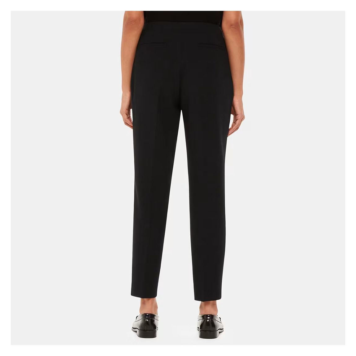Black Ella Essential Wool Blend Trousers