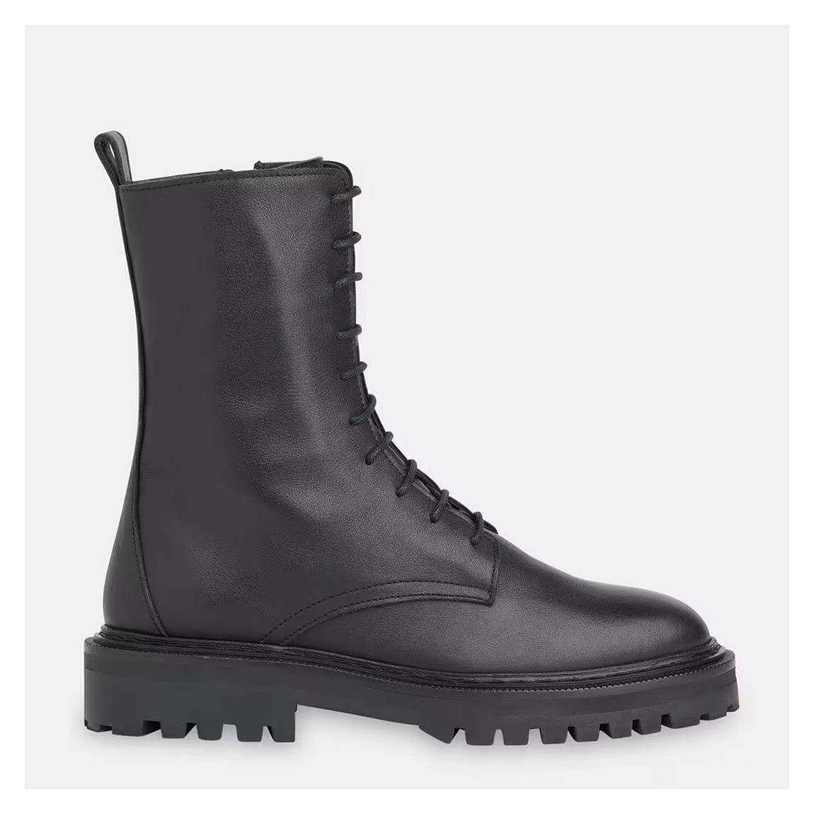 Black Piper Lace Up Leather Boots