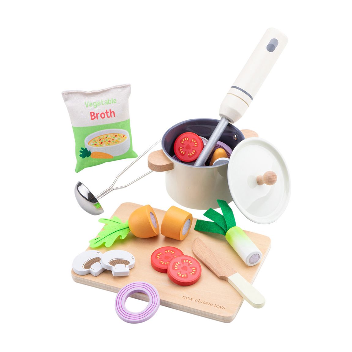 Play Food Wooden Soup Kitchen