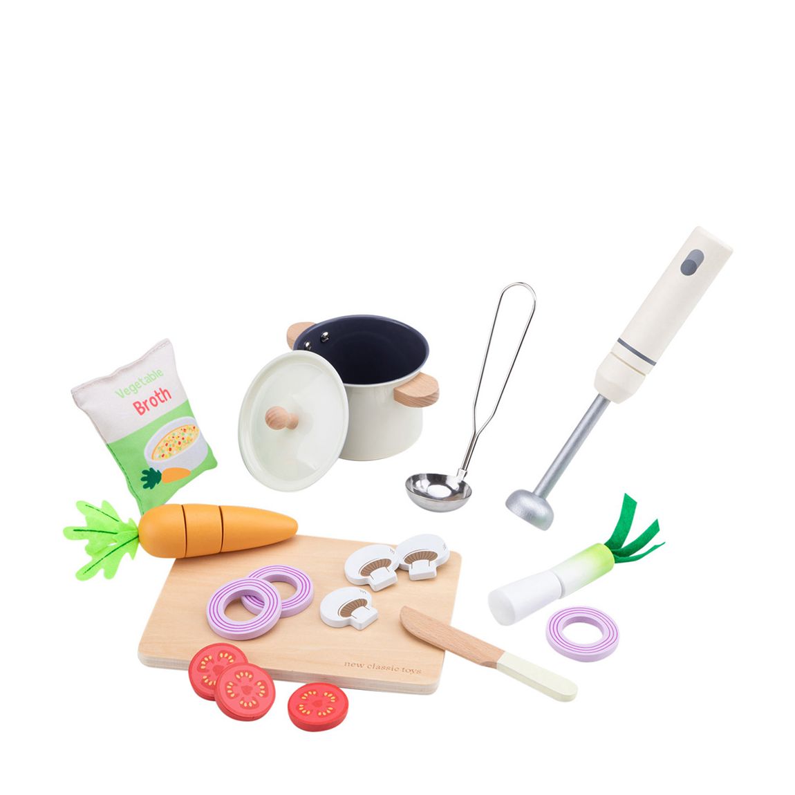 Play Food Wooden Soup Kitchen