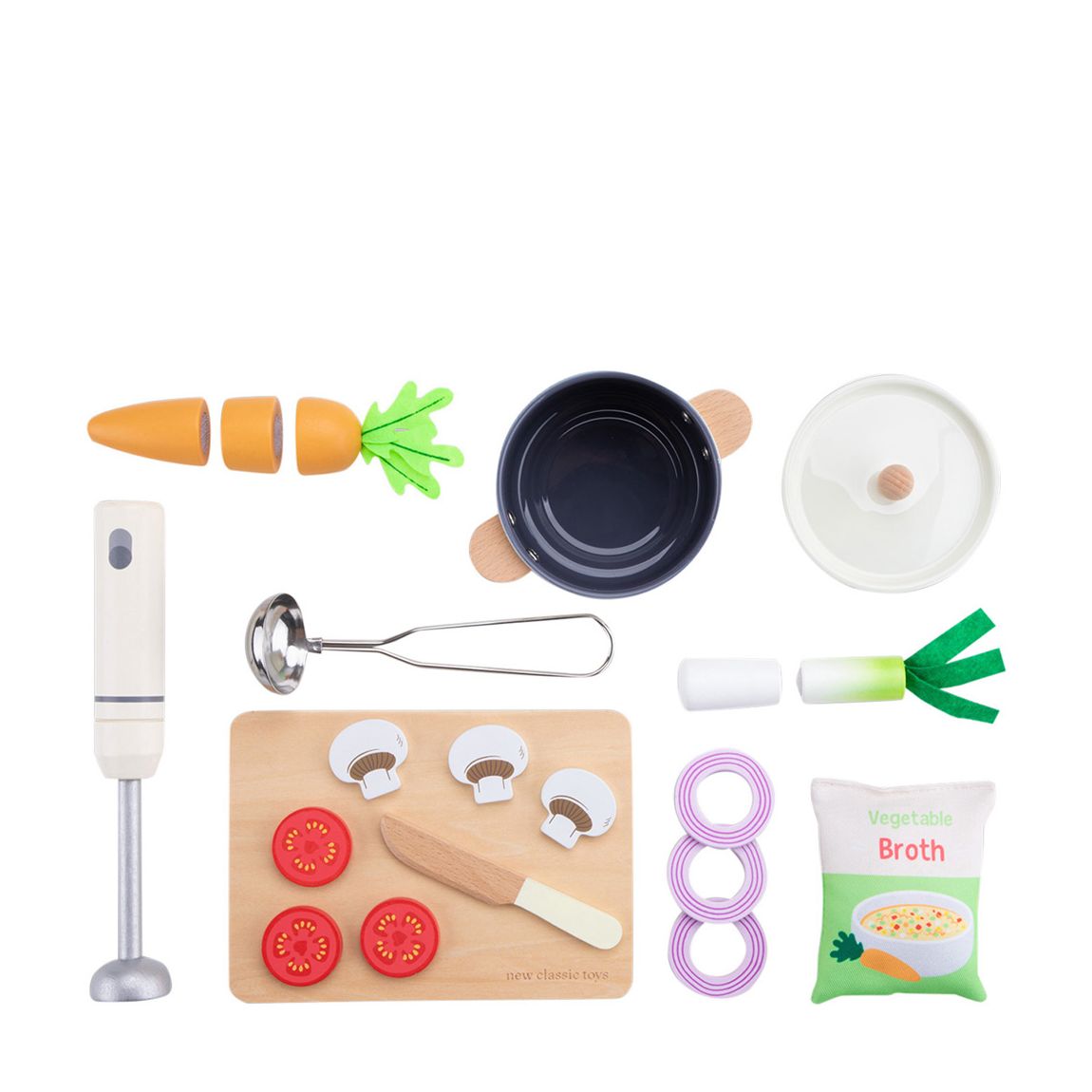 Play Food Wooden Soup Kitchen