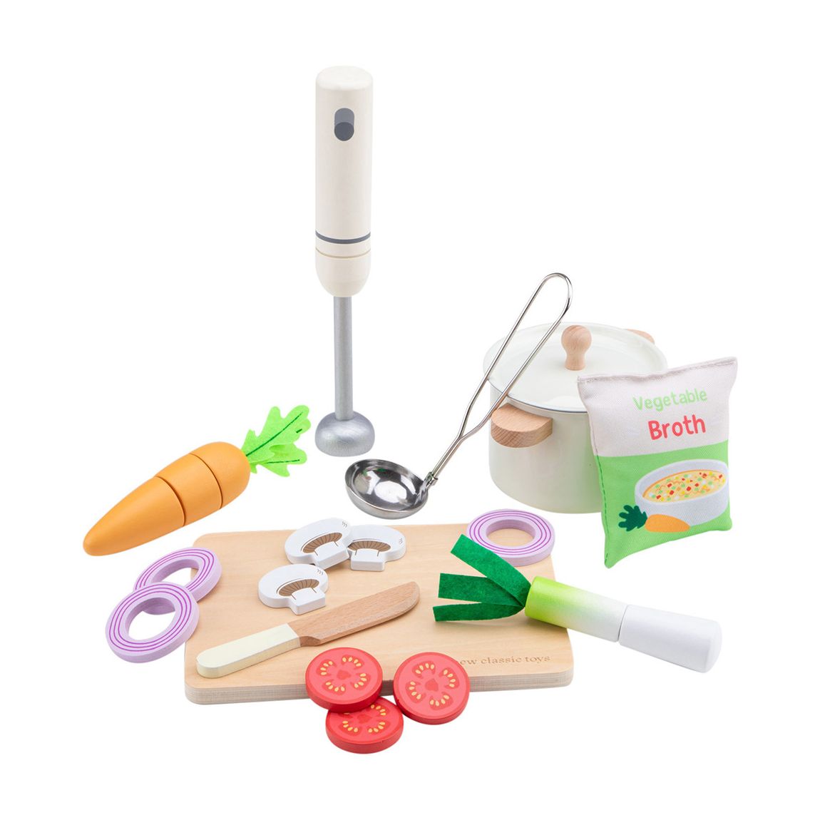 Play Food Wooden Soup Kitchen