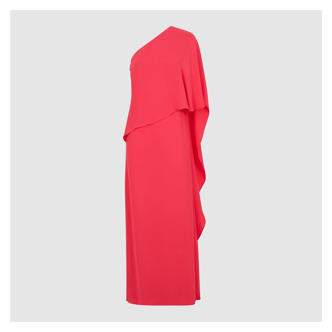 Coral Jordyn Cape Maxi Dress