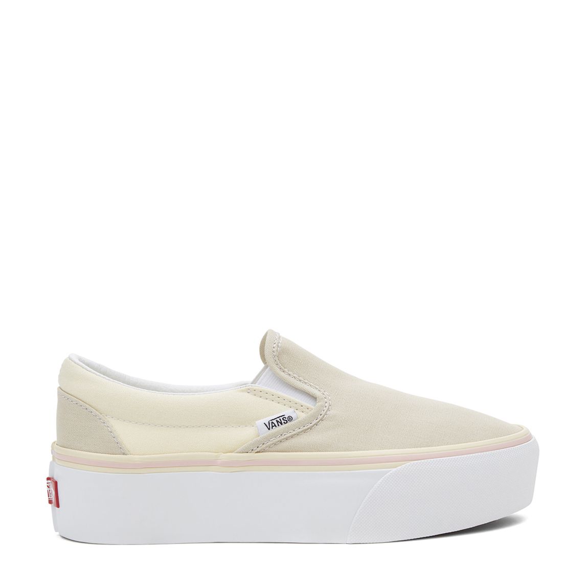 Women's Beige Classic Stackform Slip On Shoes