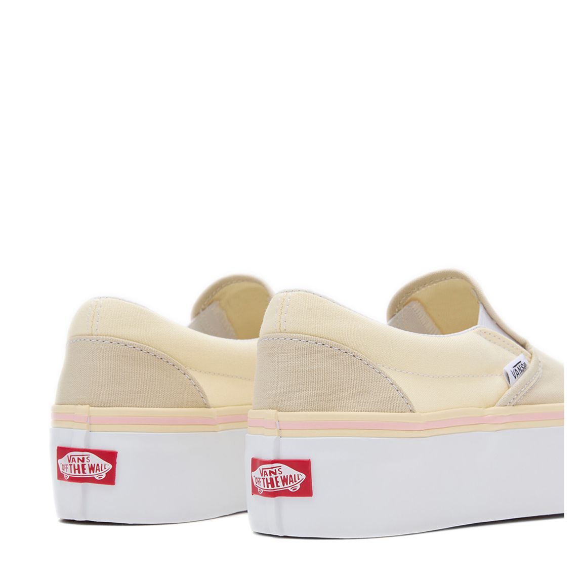 Women's Beige Classic Stackform Slip On Shoes