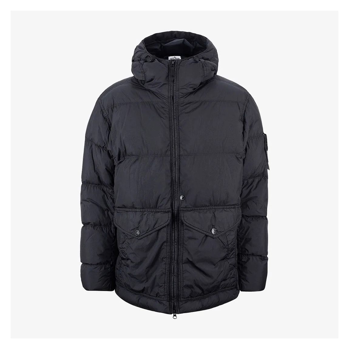 Black Quilted Puffer Coat