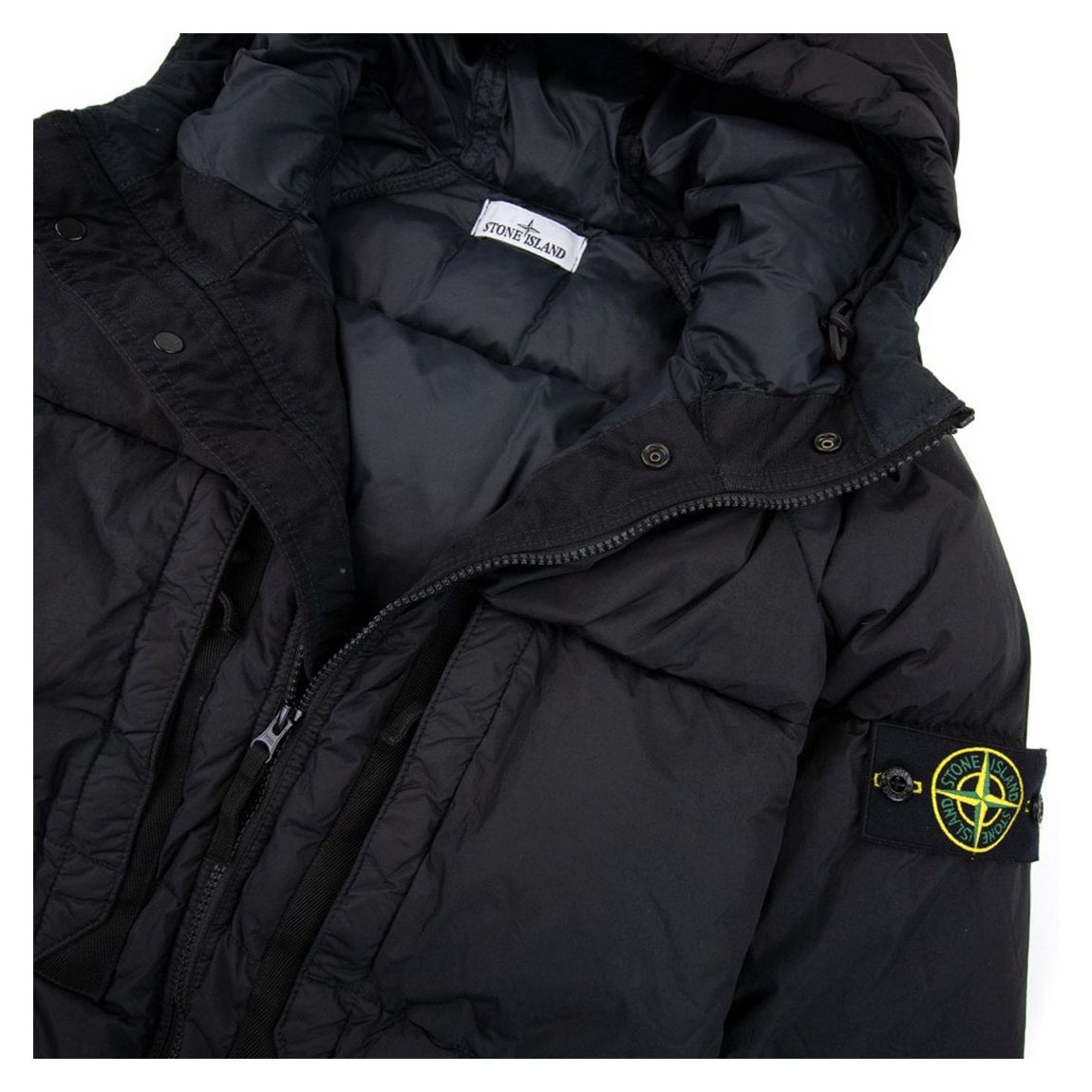 Black Quilted Puffer Coat