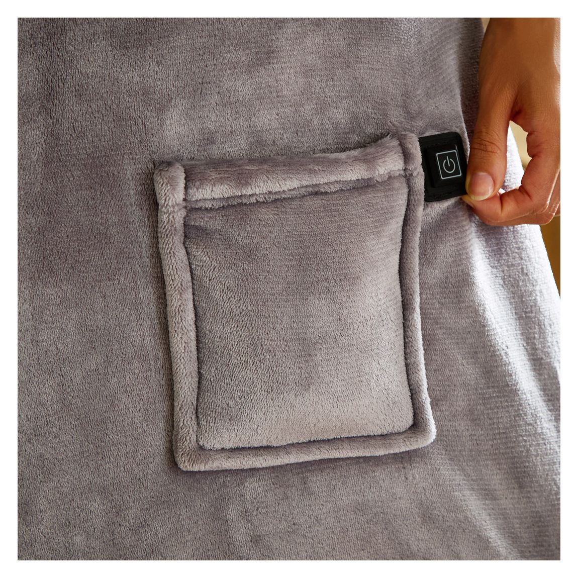 Snugsie USB Heated Throw, Grey