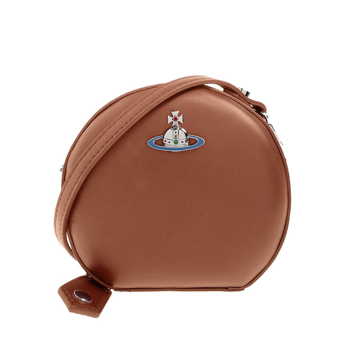 Vivienne Westwood Tan Nappa Mini Round Crossbody - BrandAlley