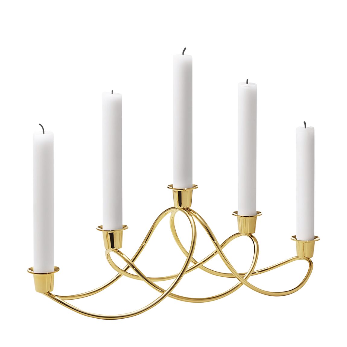 Harmony Candleholder 18kt Gold Plated Stainless Steel