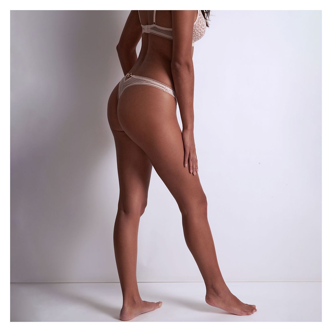 ショーツ Aubade Tanga Illusion Fauve (White) AUBADE Illusion Fauve - Lingerie