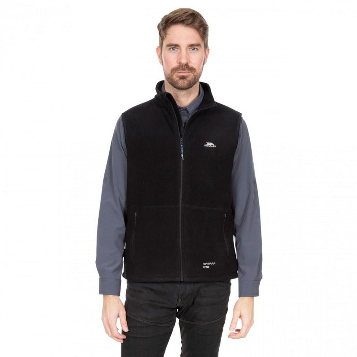Mens Othos II Full Zip Fleece Gilet Black