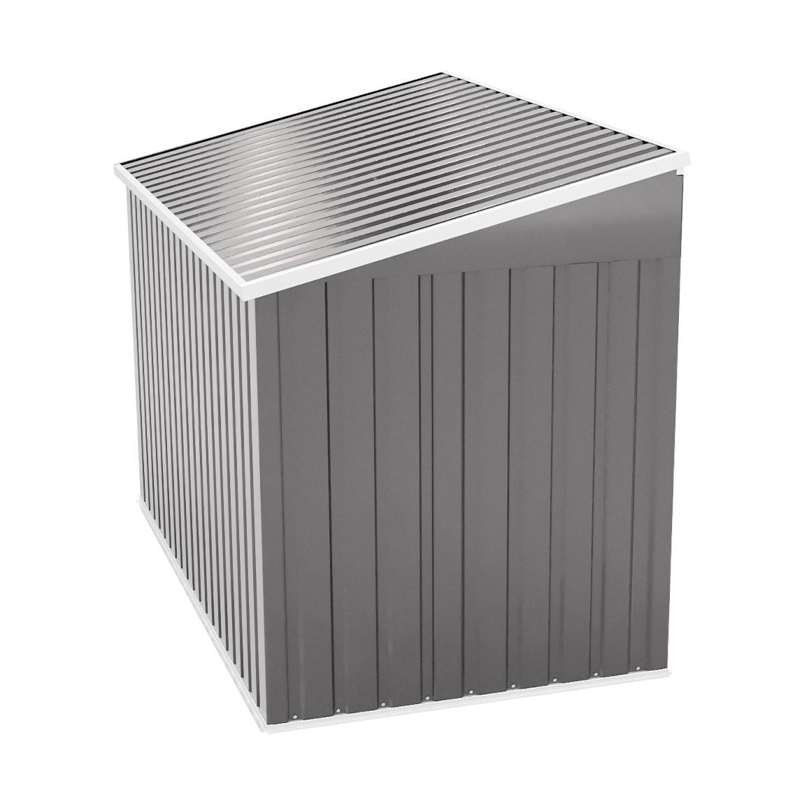 Medium Grey Garden Heavy Duty Steel Bicycle Storage Shed