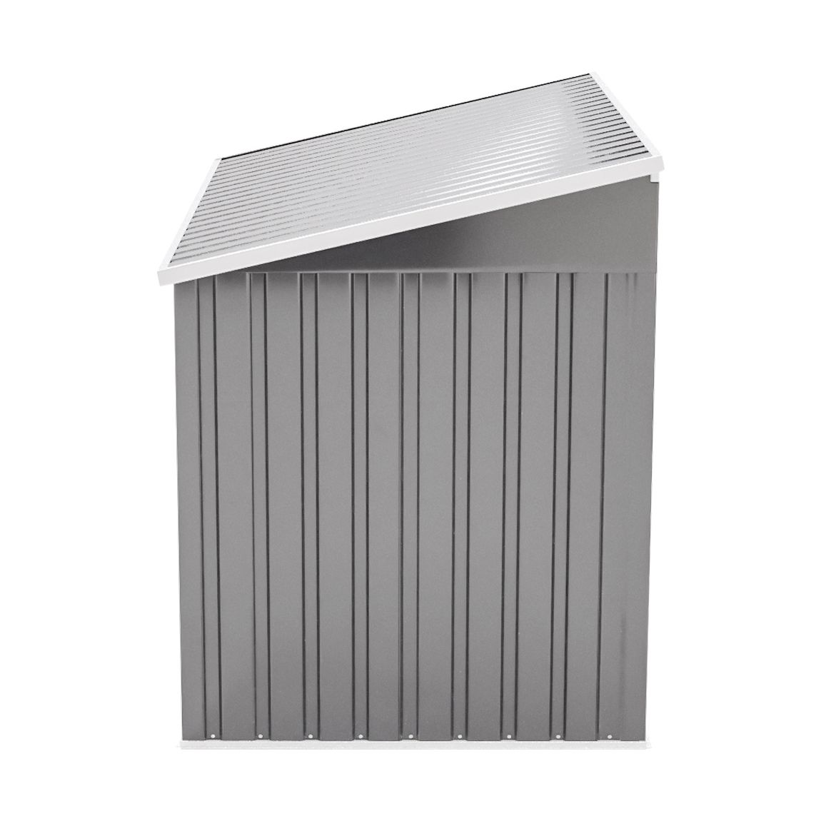 Medium Grey Garden Heavy Duty Steel Bicycle Storage Shed