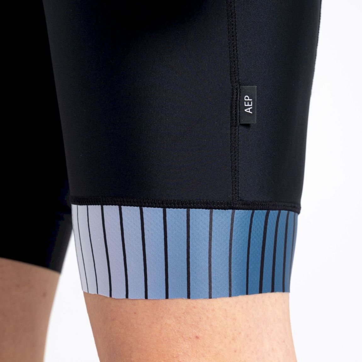 Mens Virtuous Underlined AEP Bibbed Cycling Bib Shorts Black