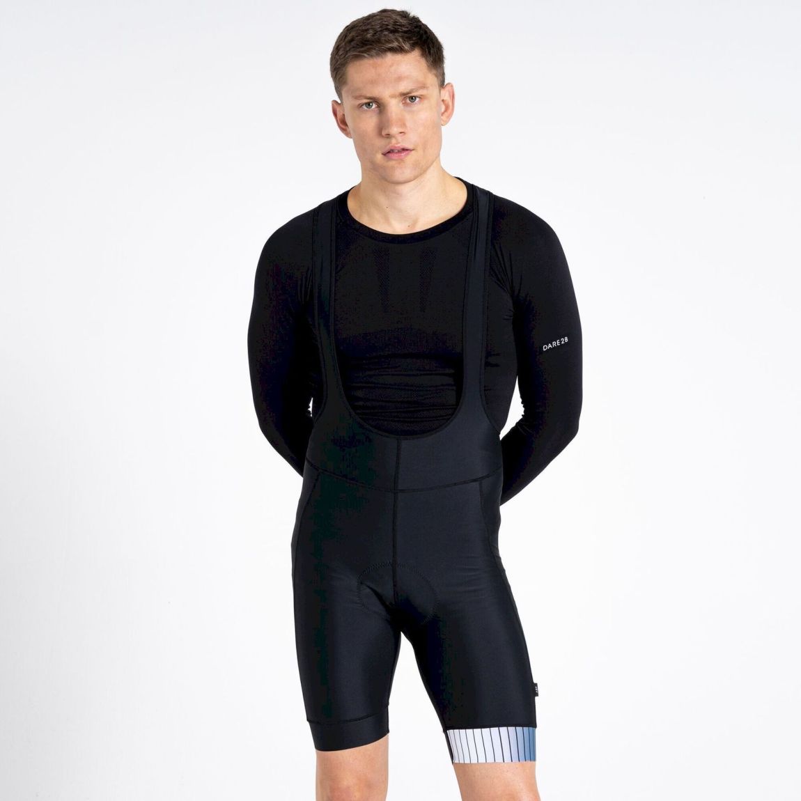 Mens Virtuous Underlined AEP Bibbed Cycling Bib Shorts Black