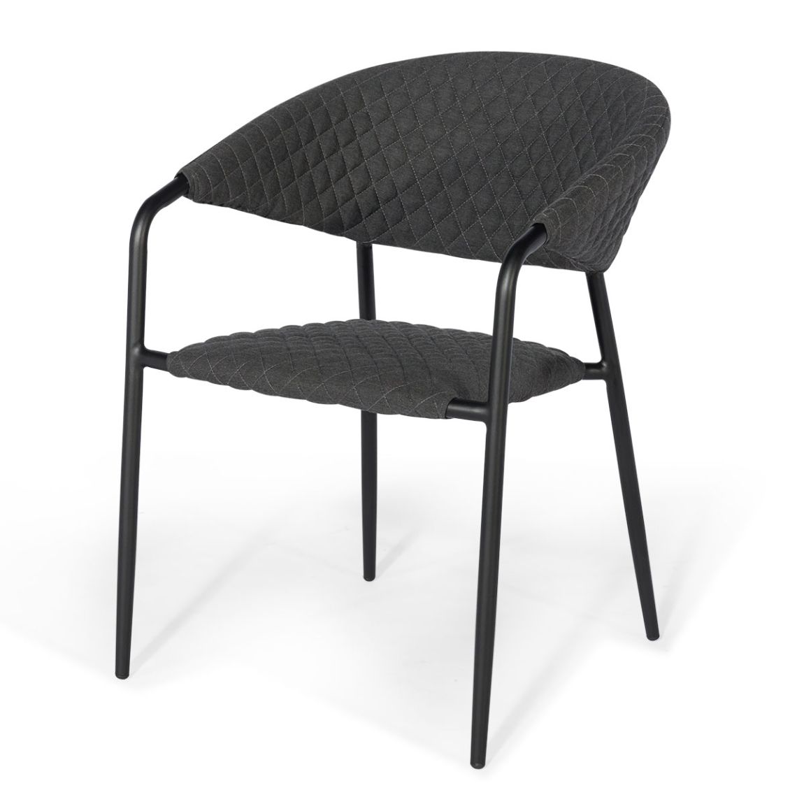 Pebble 8 Seat Oval Dining Set, Charcoal