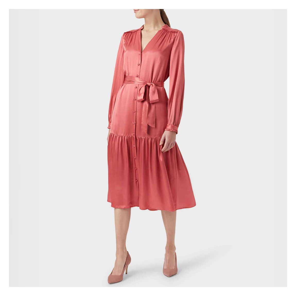 Pink Esther Midi Dress
