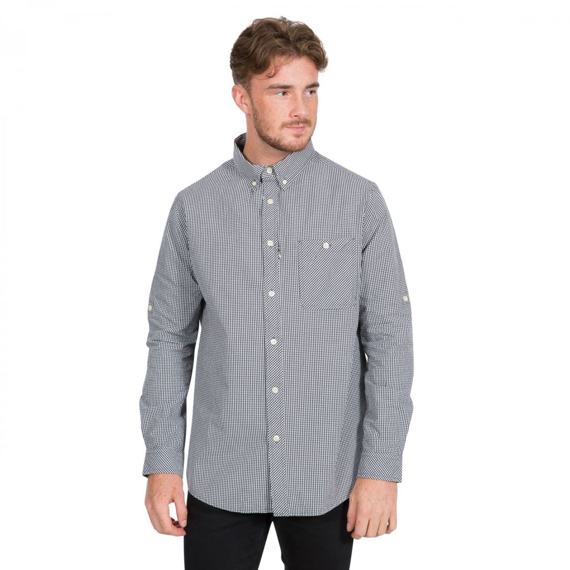 Shirt Yaddlethorpe Cotton Black Gingham