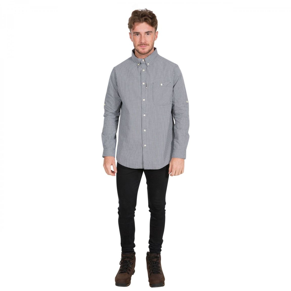 Shirt Yaddlethorpe Cotton Black Gingham