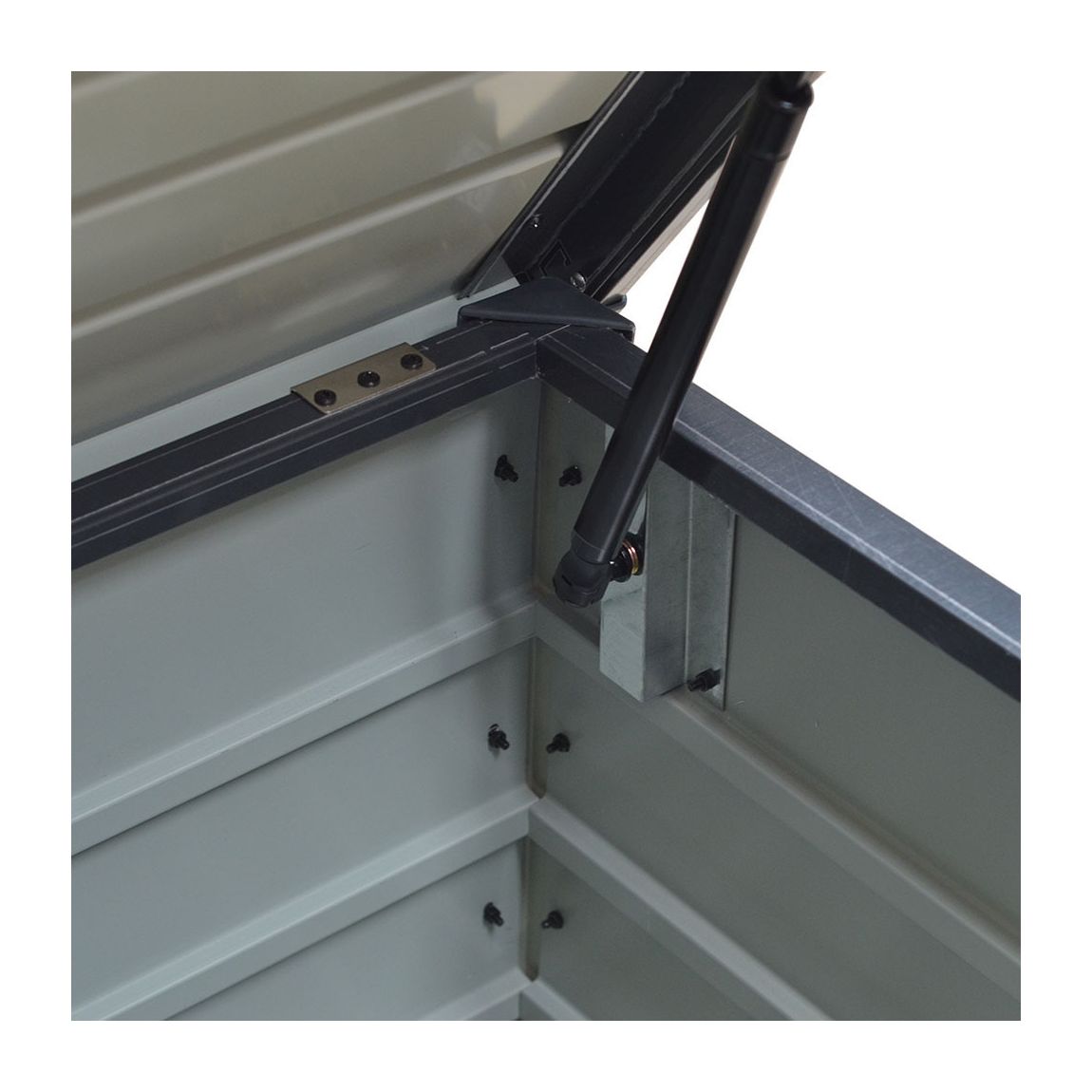 Anthracite Garden Lockable Metal Storage Box 600L
