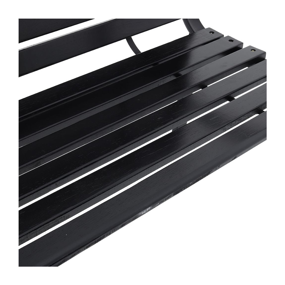 Outdoor Park Bench Solid Wood Metal Garden Bench