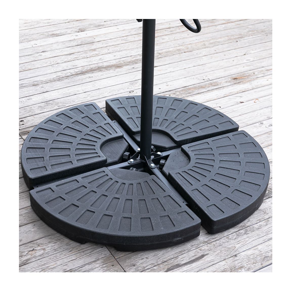 HDPE Water-or-Sand-Filled Umbrella Base Cantilever Parasol Stand