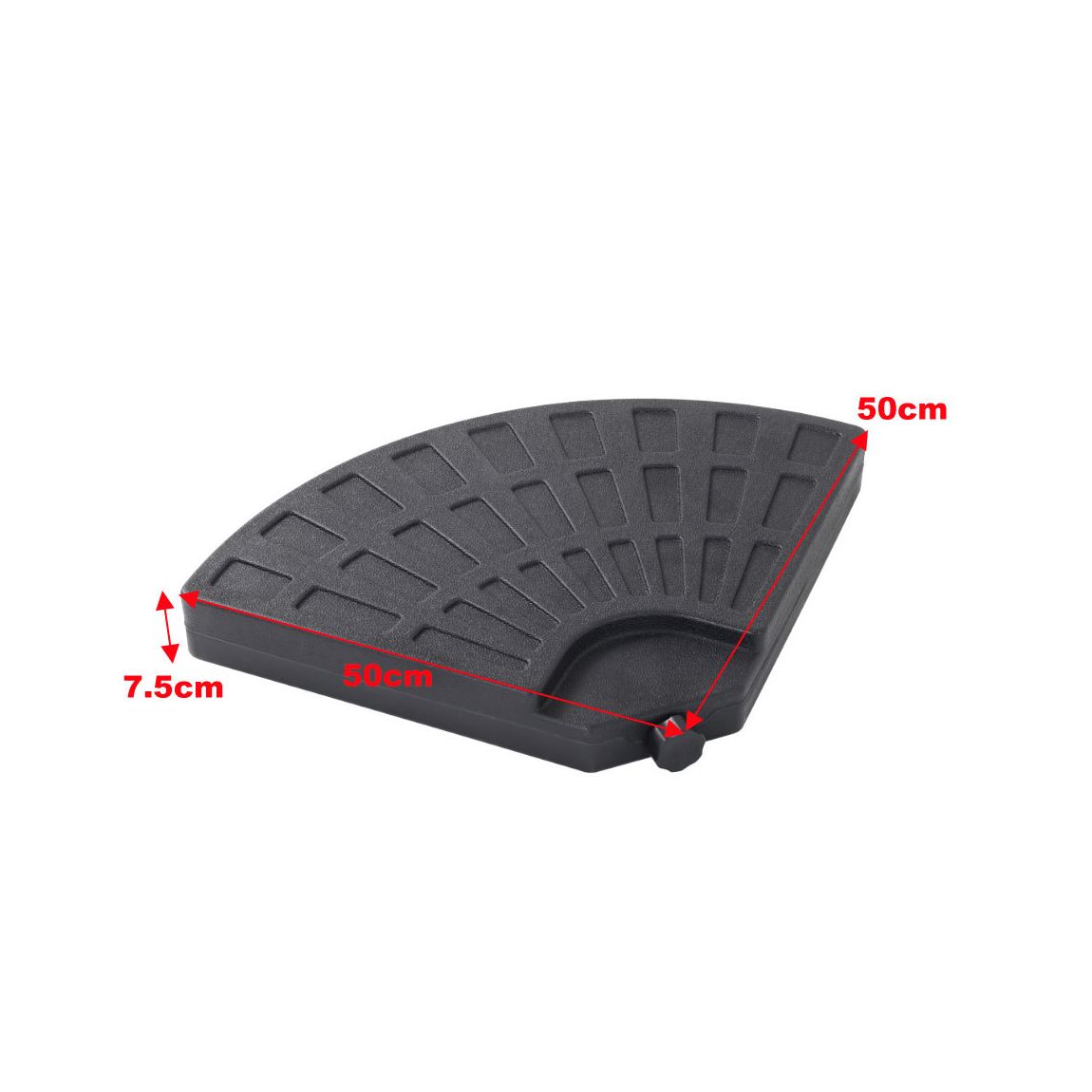 HDPE Water-or-Sand-Filled Umbrella Base Cantilever Parasol Stand