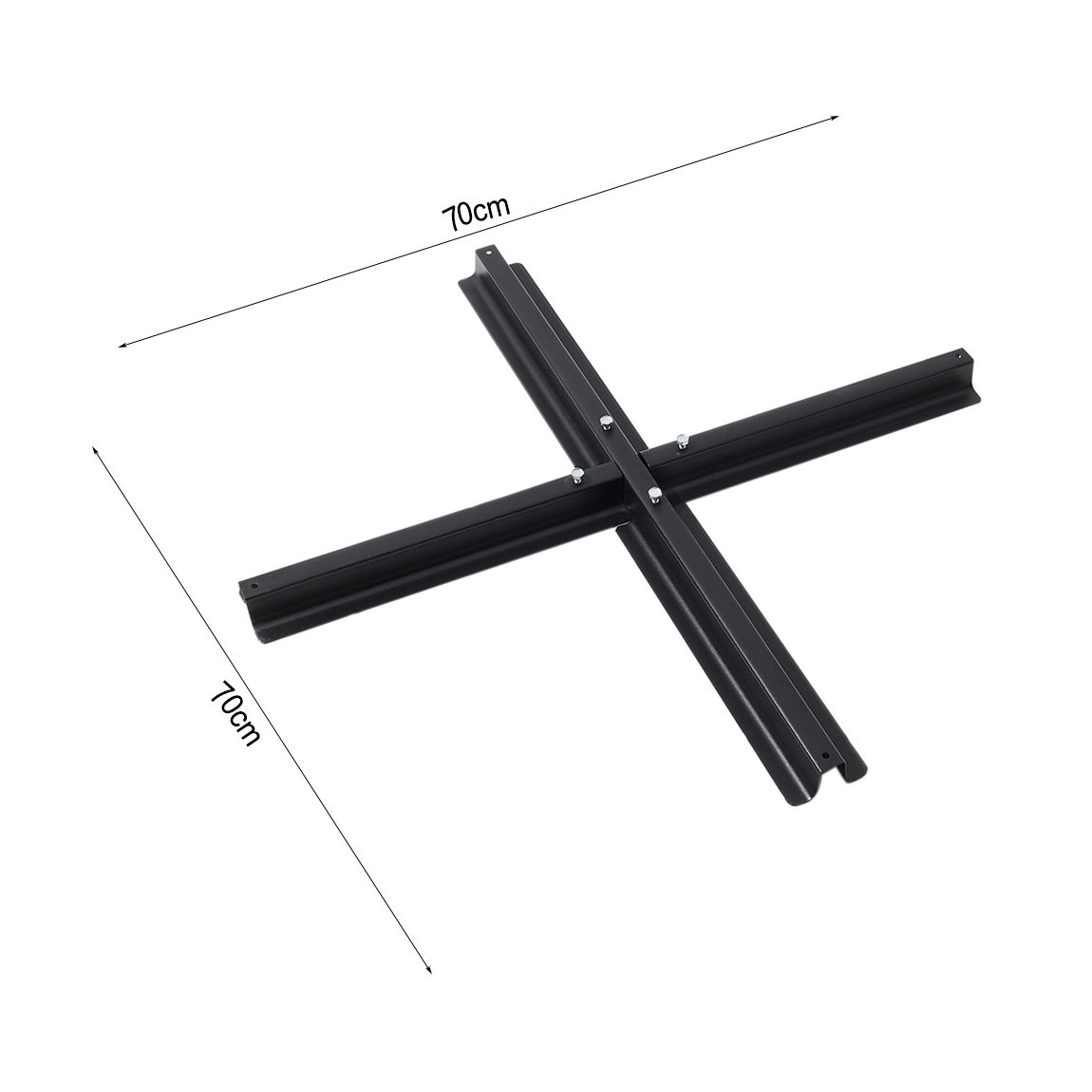 3M Garden Cantilever Parasol Outdoor Sun Umbrella with Base - Black