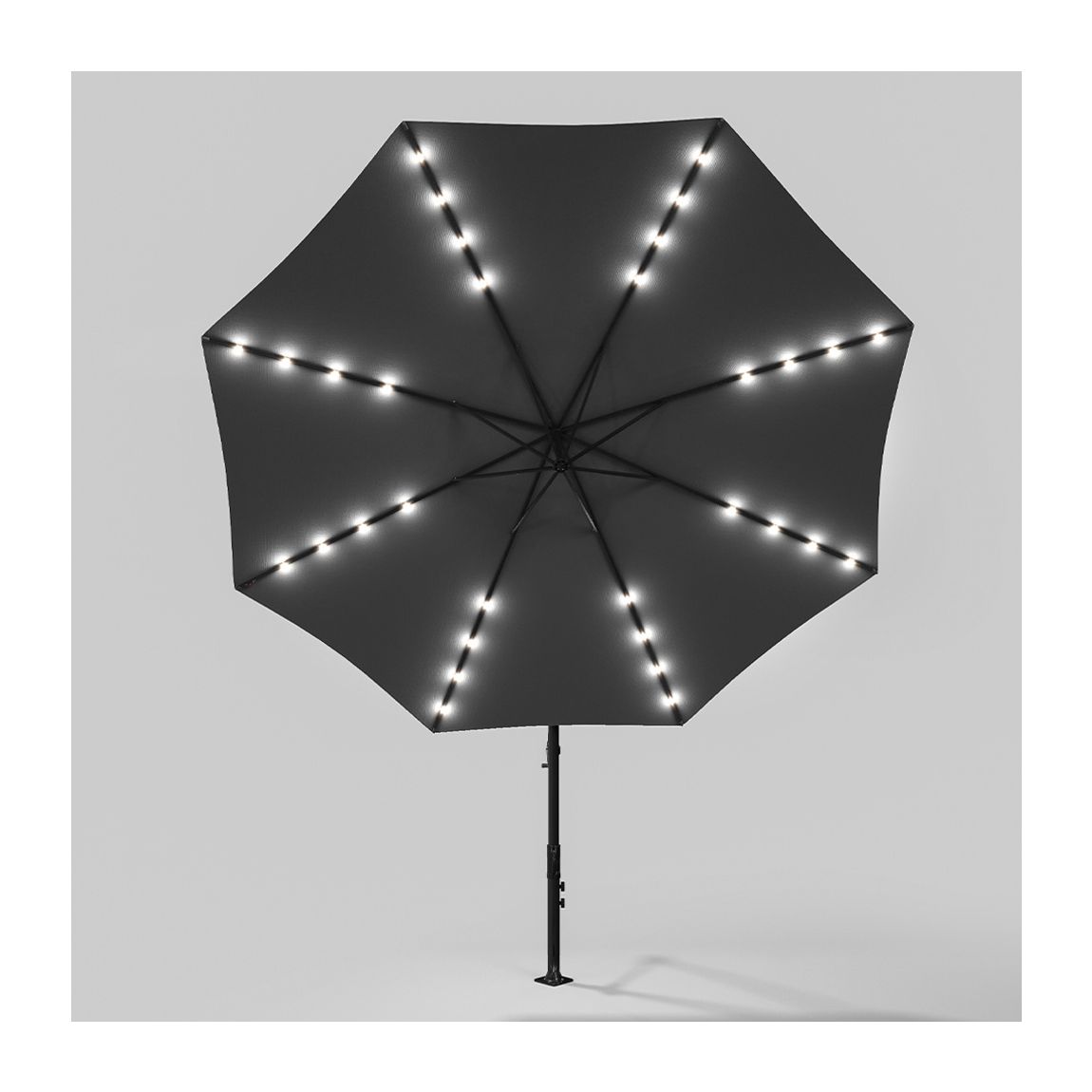 3m Cantilever Garden Parasol with LED Light（Base is not included）