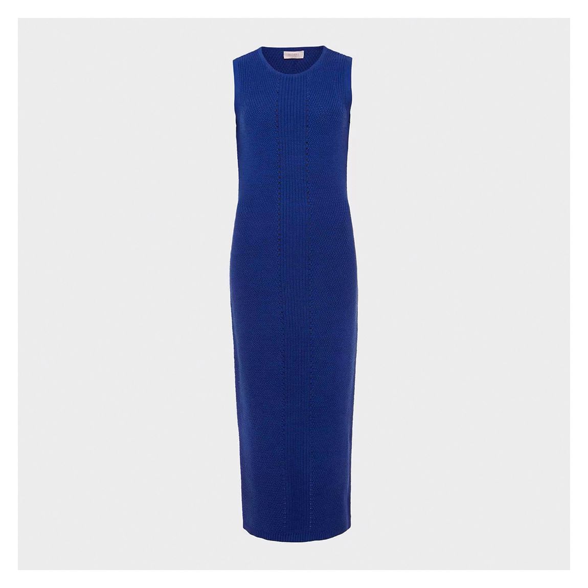 Bright Blue Elea Knitted Cotton Dress