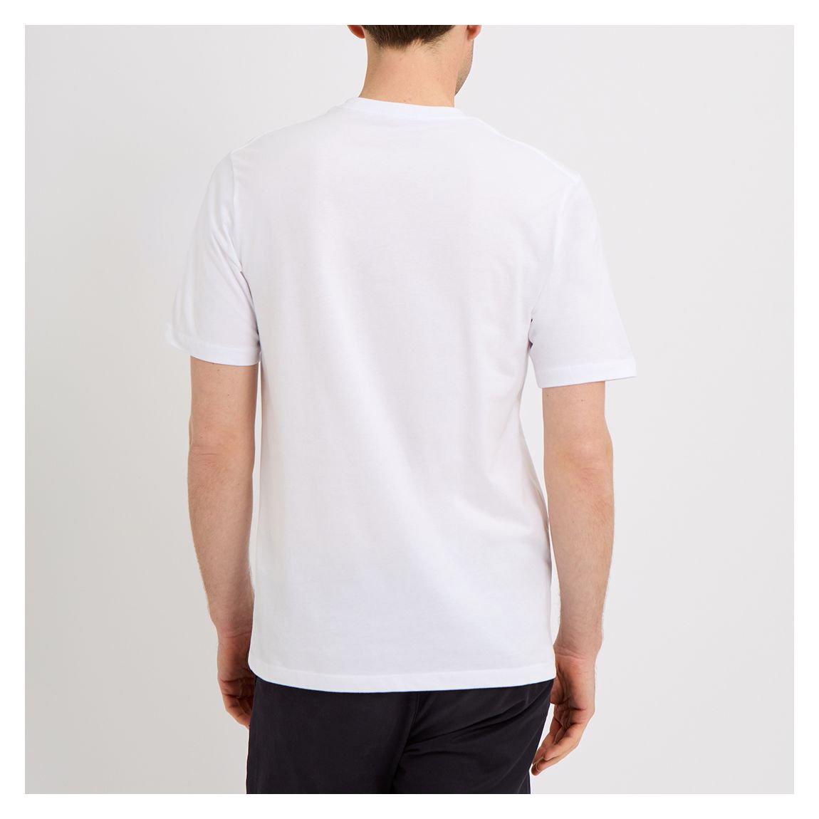 White Cromer Basic Cotton T-Shirt