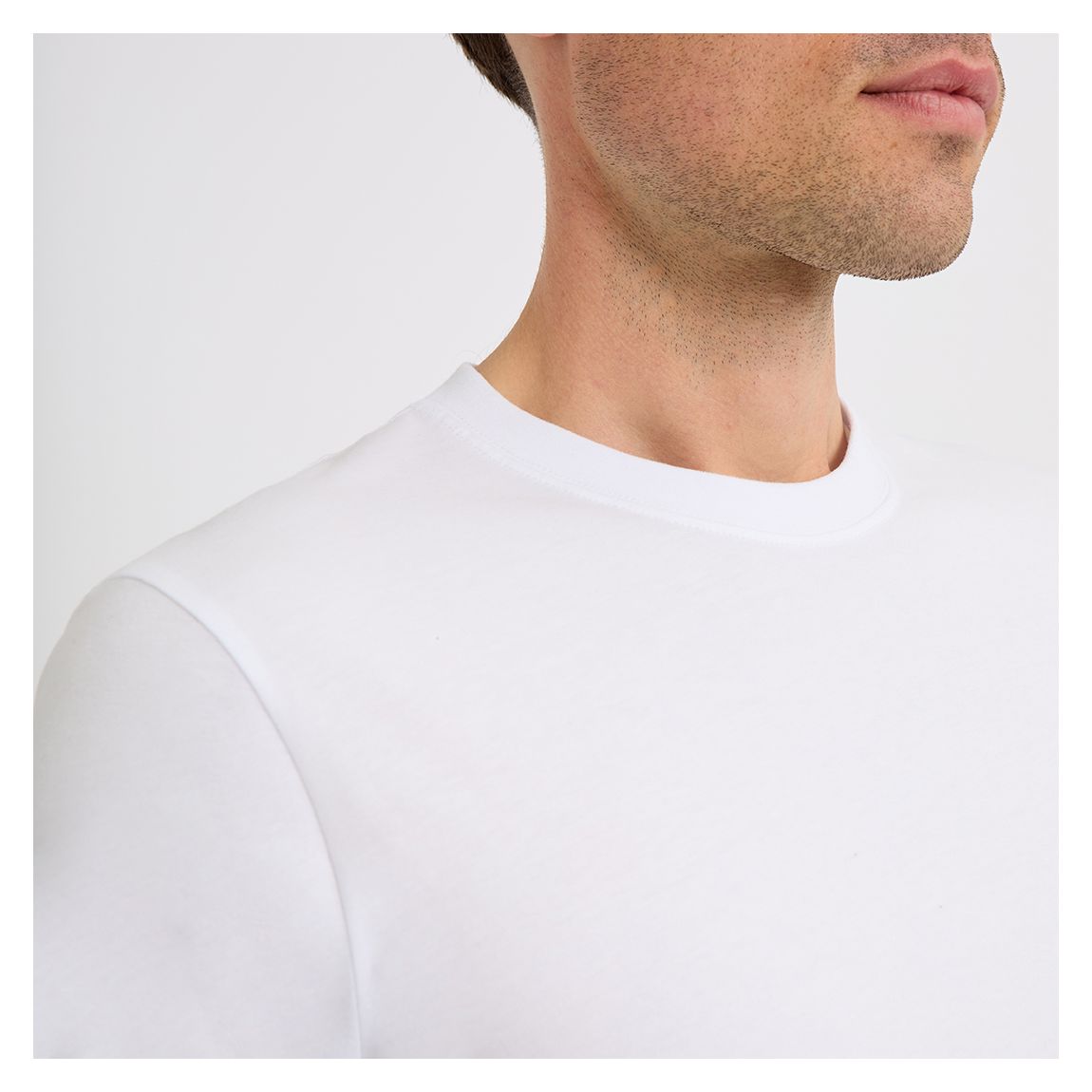 White Cromer Basic Cotton T-Shirt