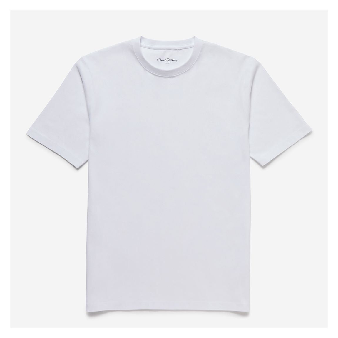 White Cromer Basic Cotton T-Shirt