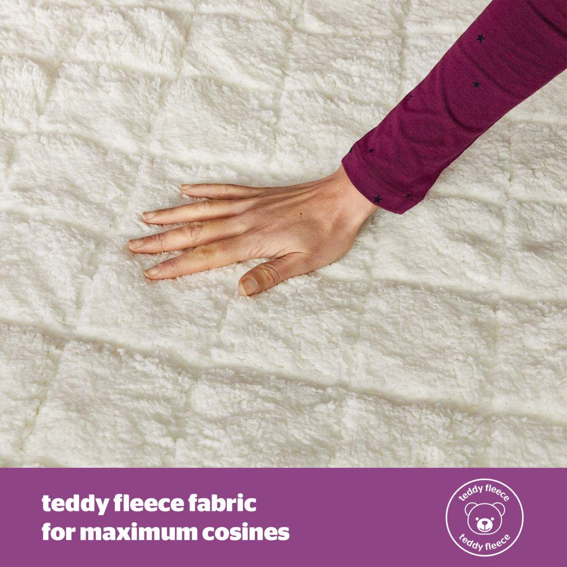 Silentnight Comfort Control Teddy Fleece Electric Blanket - King