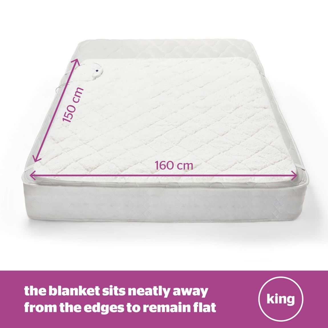 Silentnight Comfort Control Teddy Fleece Electric Blanket - King