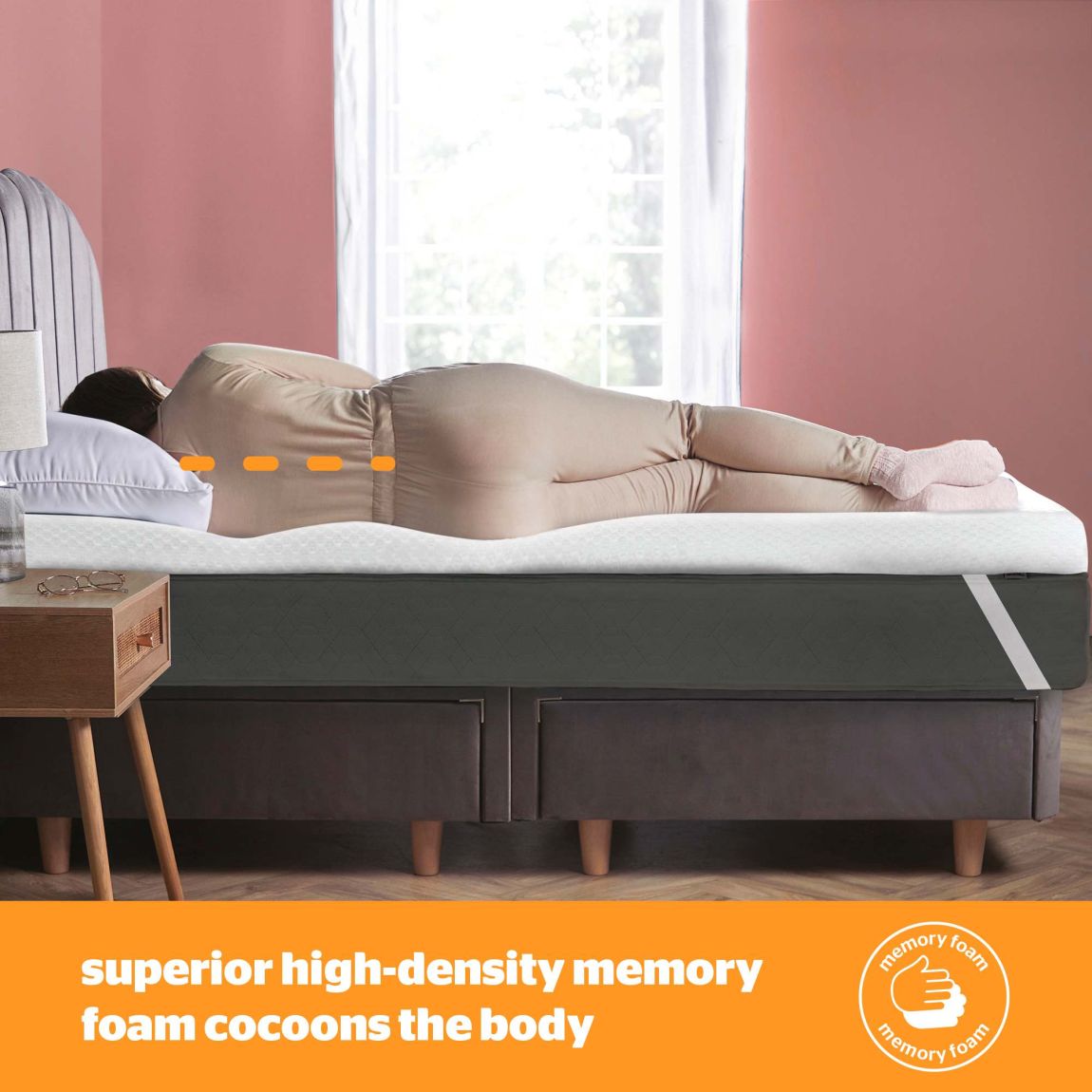 Silentnight Impress 2.5Cm Memory Foam Mattress Topper - Single