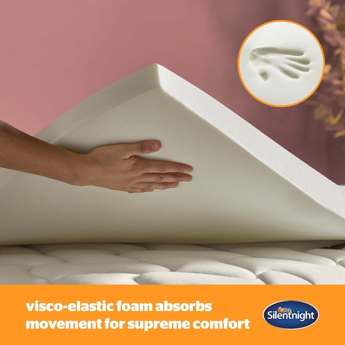 Silentnight Impress 2.5Cm Memory Foam Mattress Topper - Single