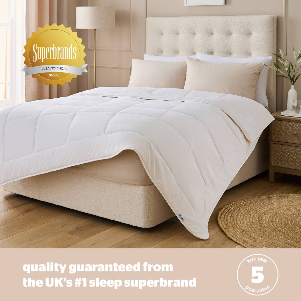 Silentnight Luxury Lightweight Wool Duvet - King