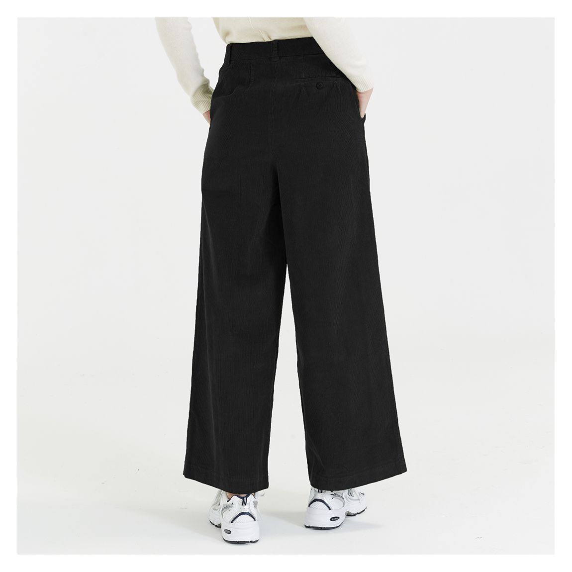 Black Isabella Corduroy Trousers