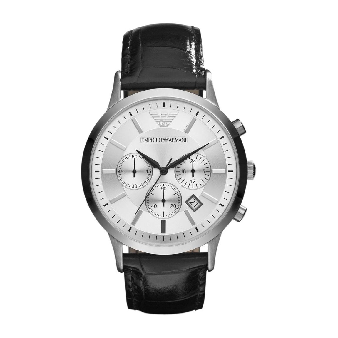 Emporio Armani AR2432 Men's Silver Dial Chronograph Watch