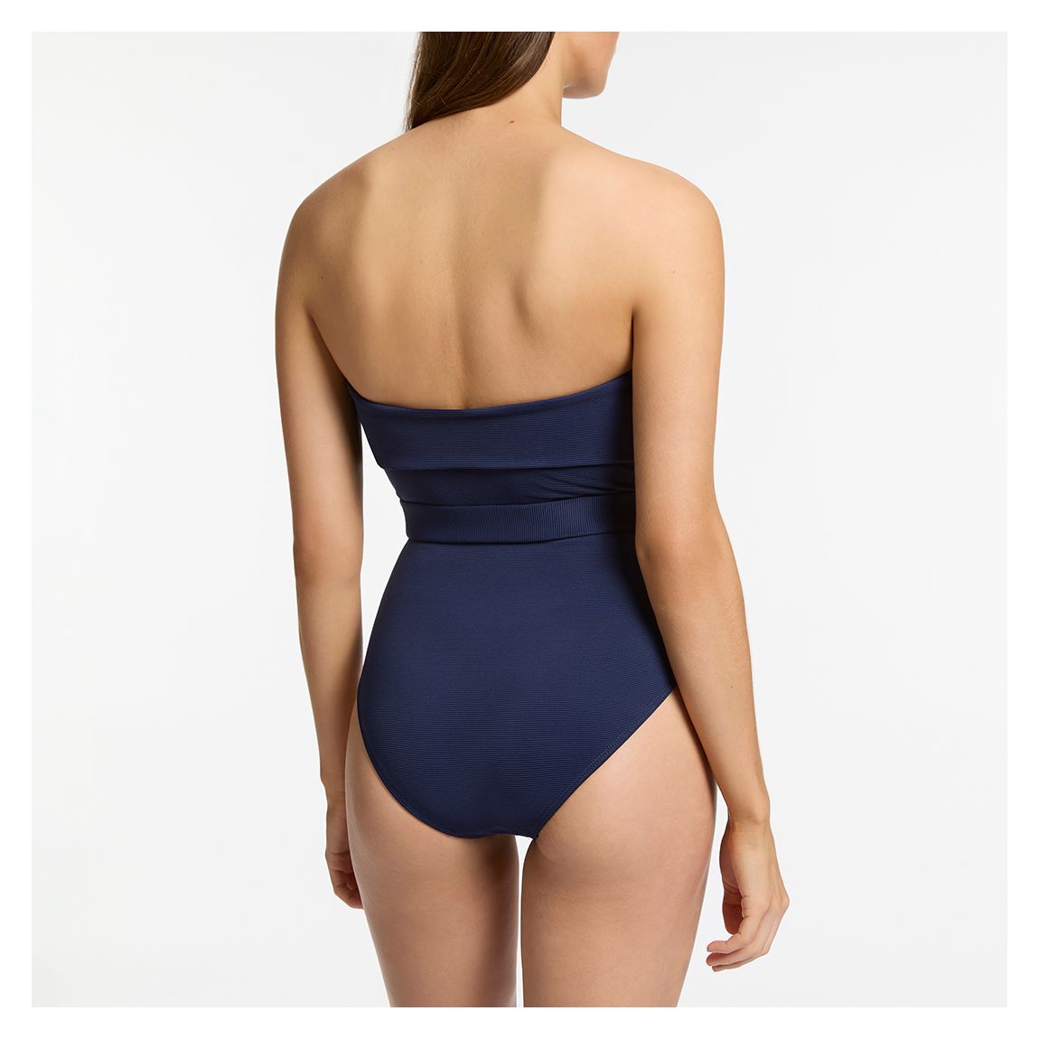 Ink Isla Rib Bandeau Swimsuit