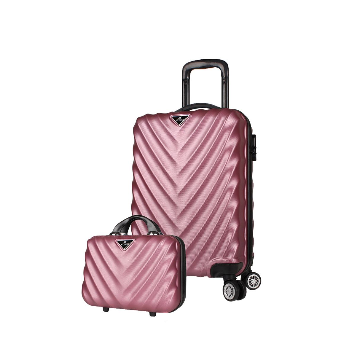 Rose Gold Cabin Suitcase 37L