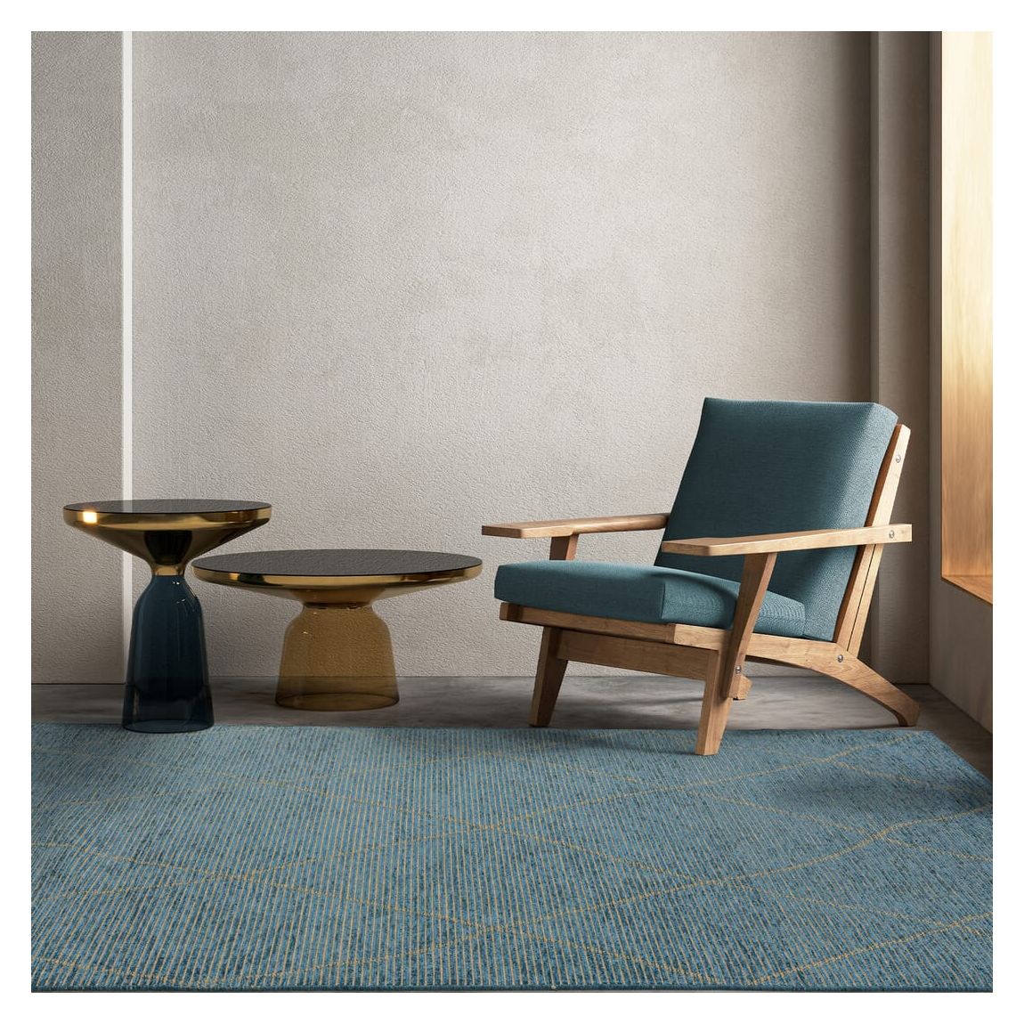 Mulberry Teal Rug 160x230cm
