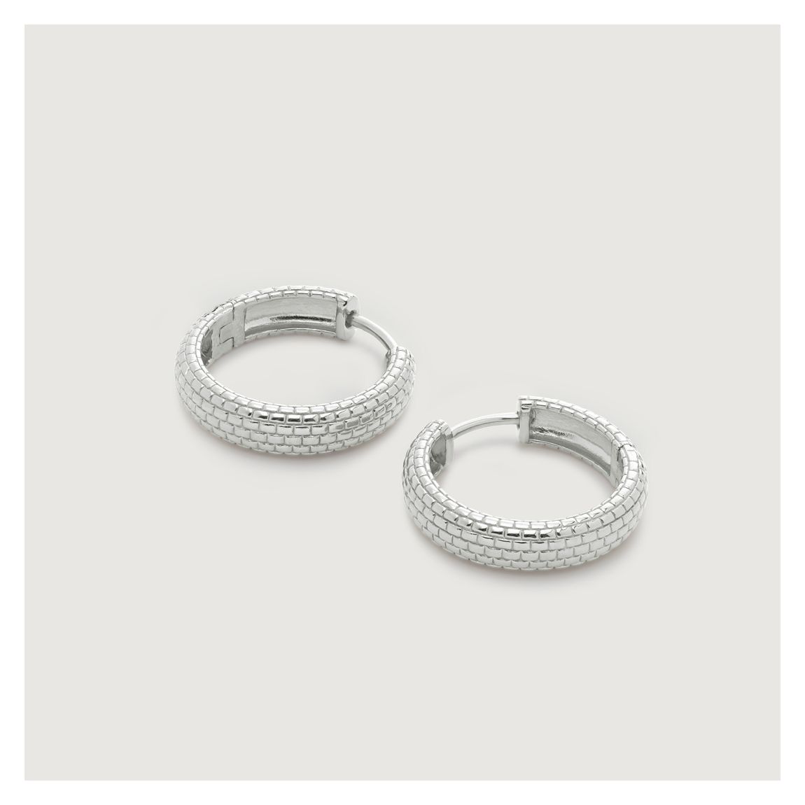 Silver Heirloom Small Hoop Earrings